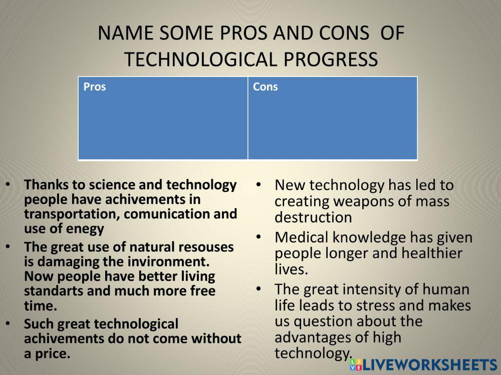 Science and tecnology