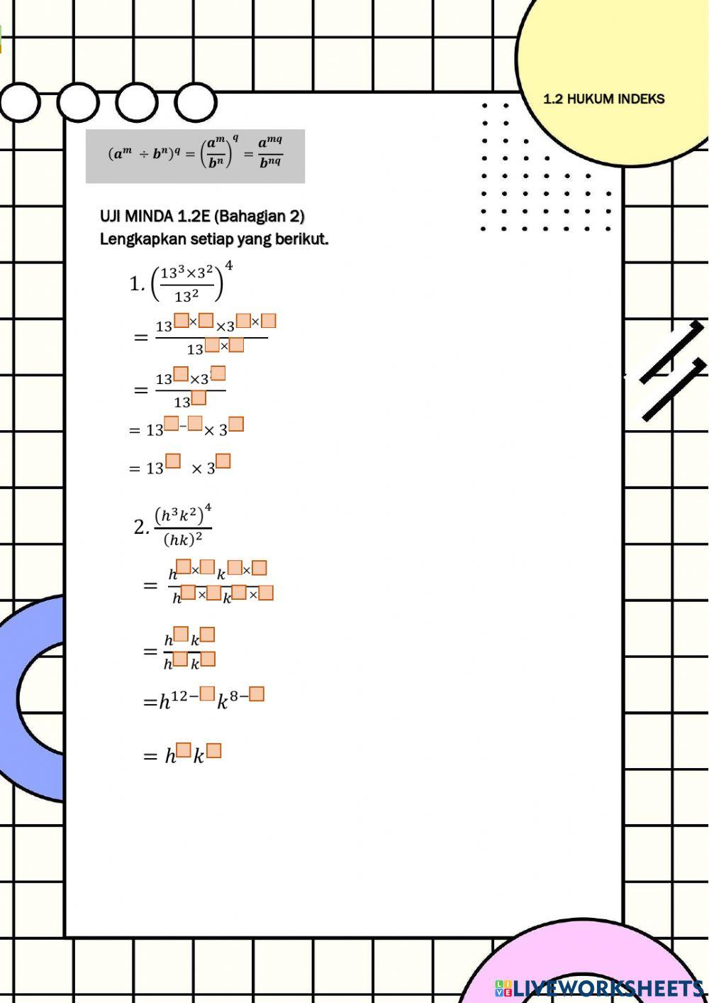 Hukum indeks 1.2e part 2