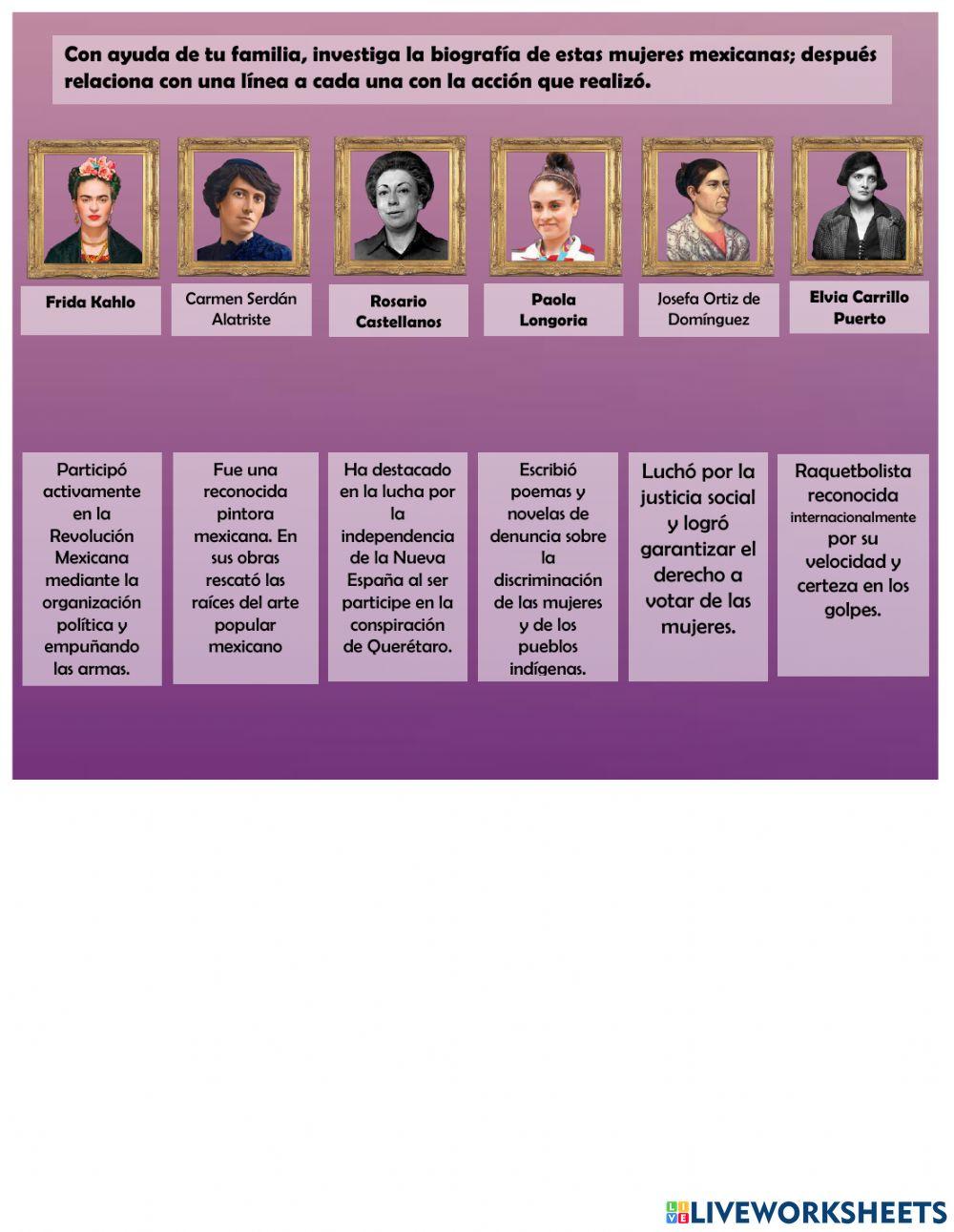 Mujeres de nuestra Historia