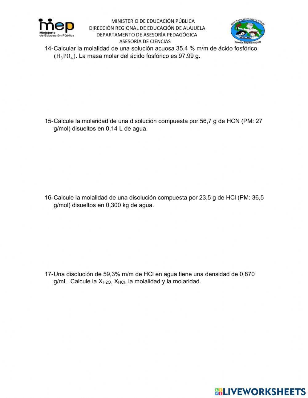 Química Disoluciones