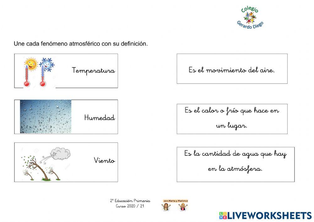 Fenómenos atmosféricos y estación meteorológica