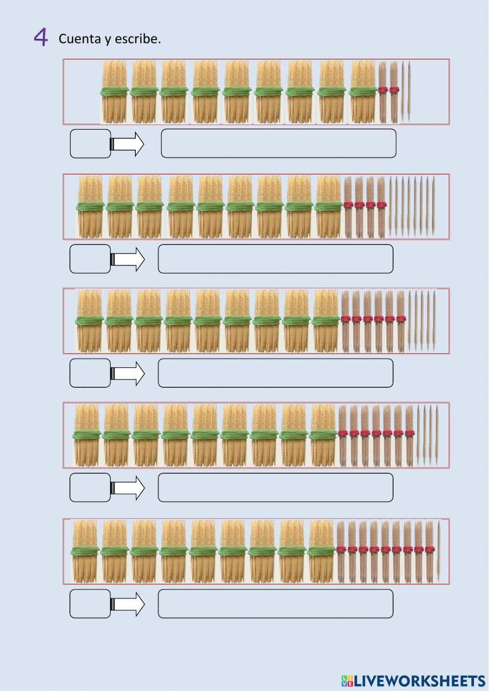 Los números hasta el 999