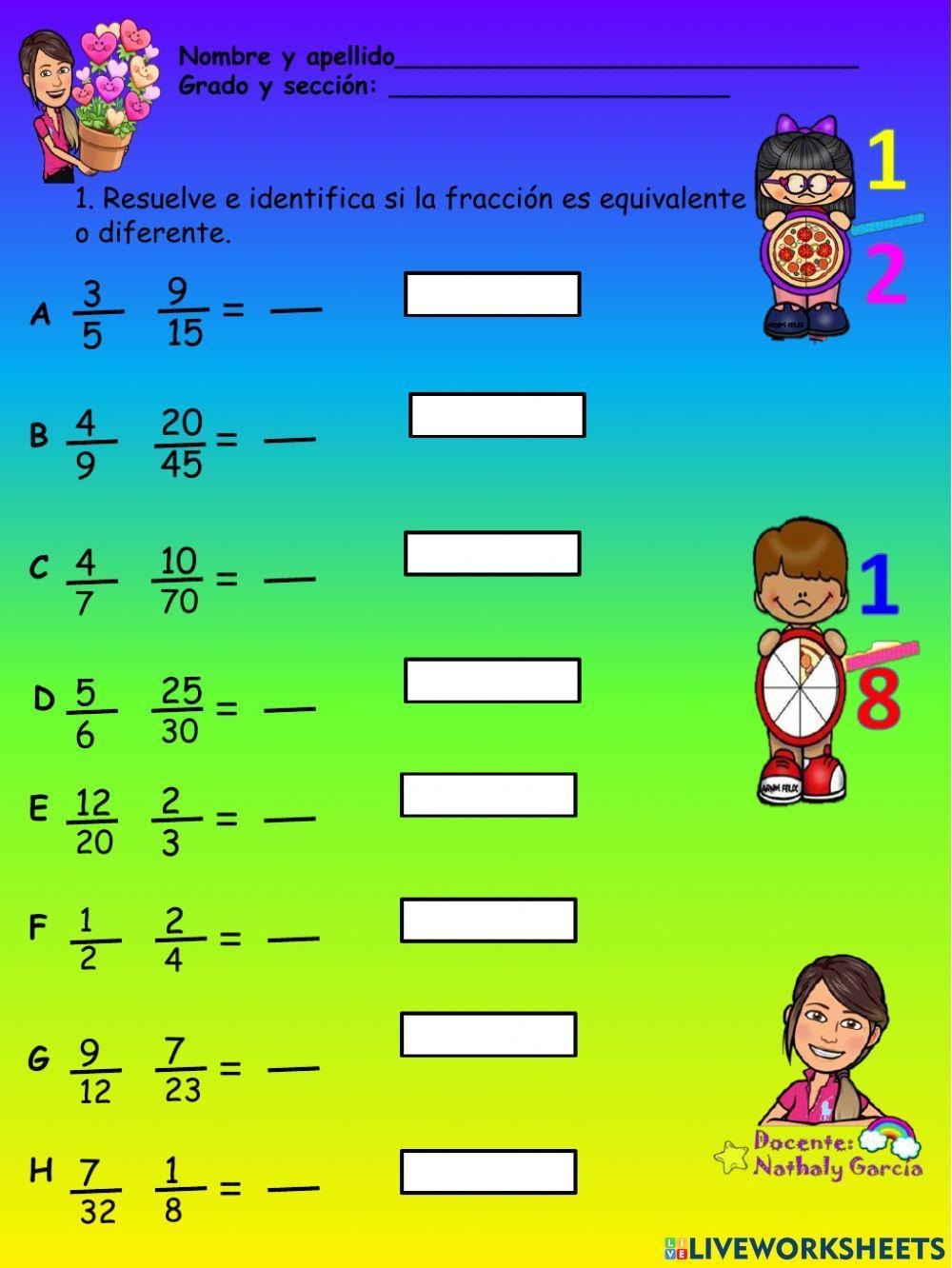 Fracciones Equivalentes