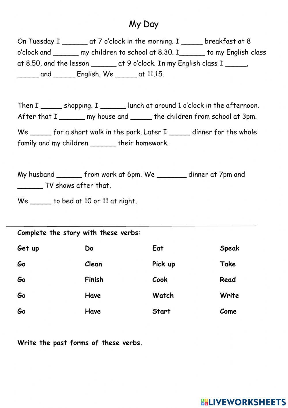 Irregular verbs  poptropica 5