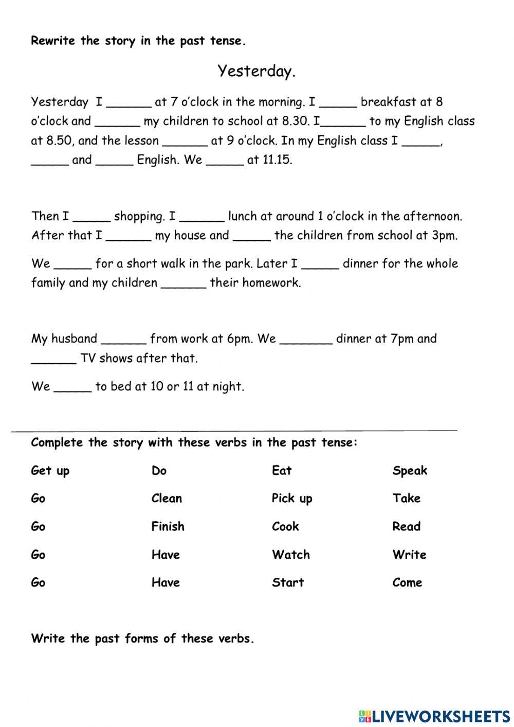 Irregular verbs  poptropica 5