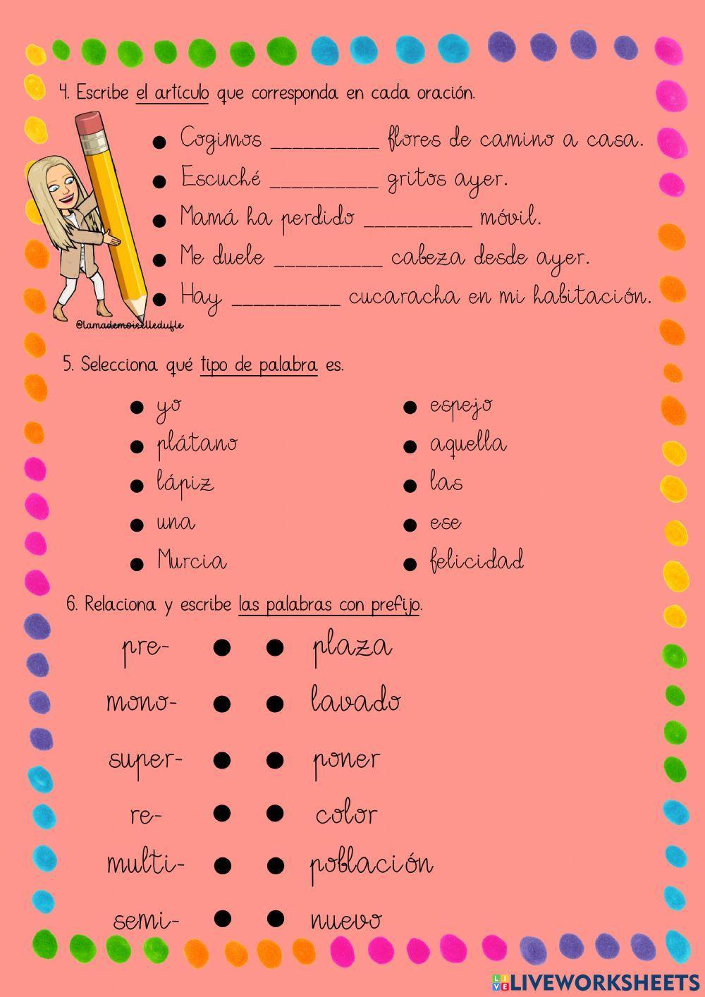 Lengua - Repaso 4º