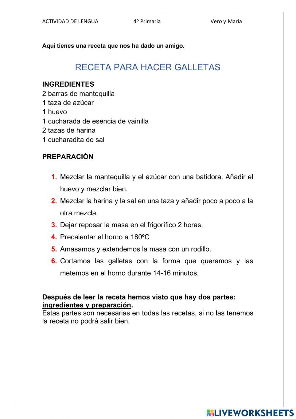 Fiesta de cumpleaños. Receta