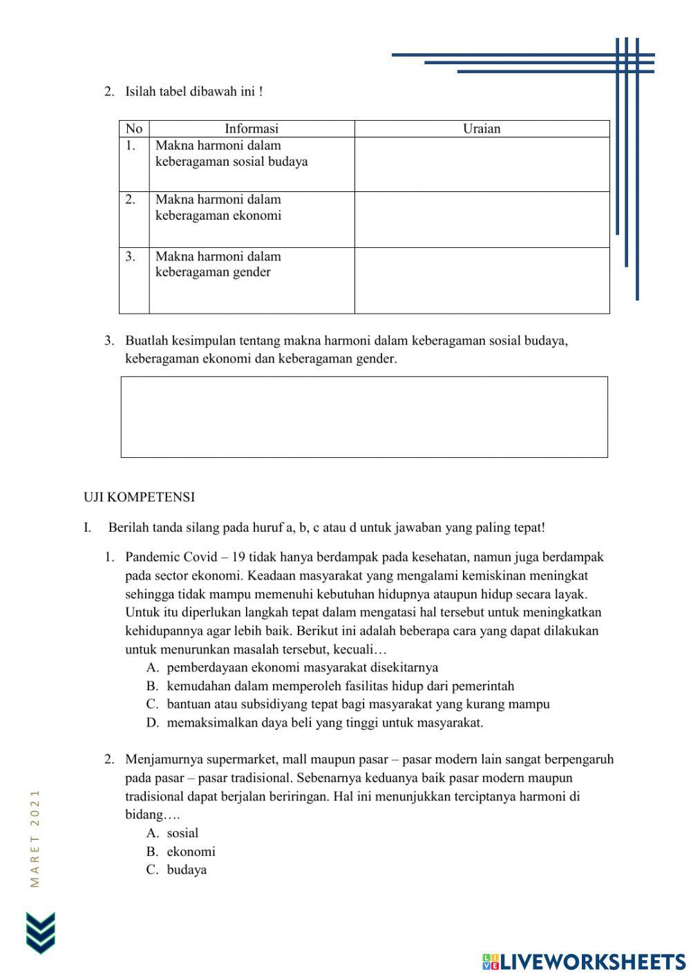 Lkpd harmoni keberagaman