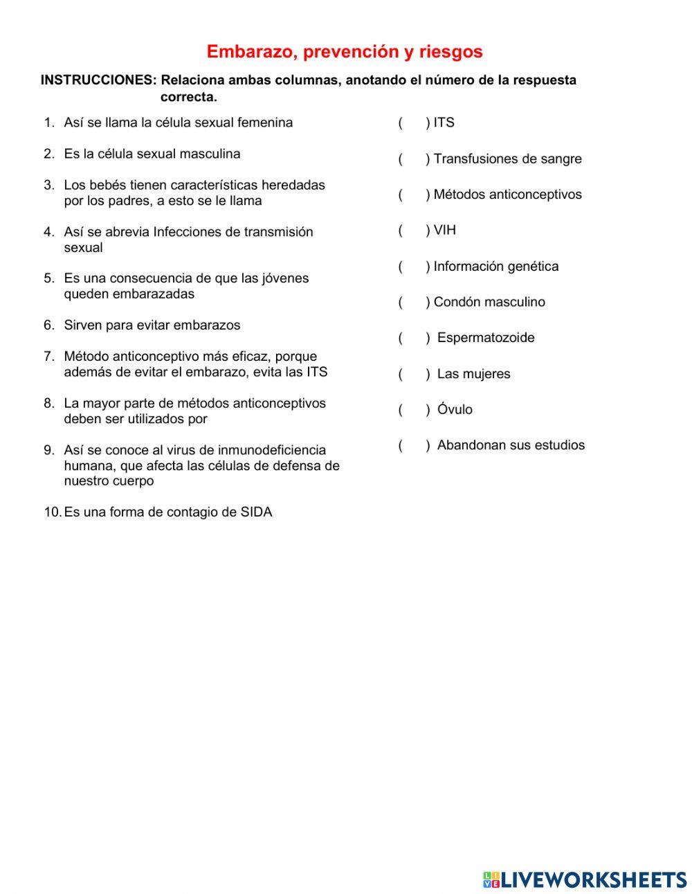 Embarazo, prevención y riesgos