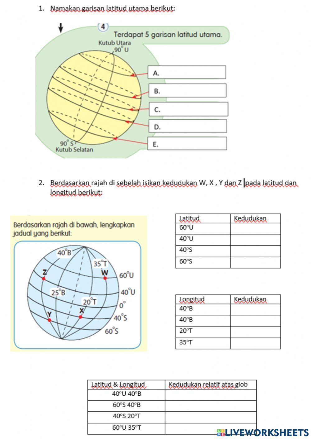 Latitud dan Latitud (Kedudukan)