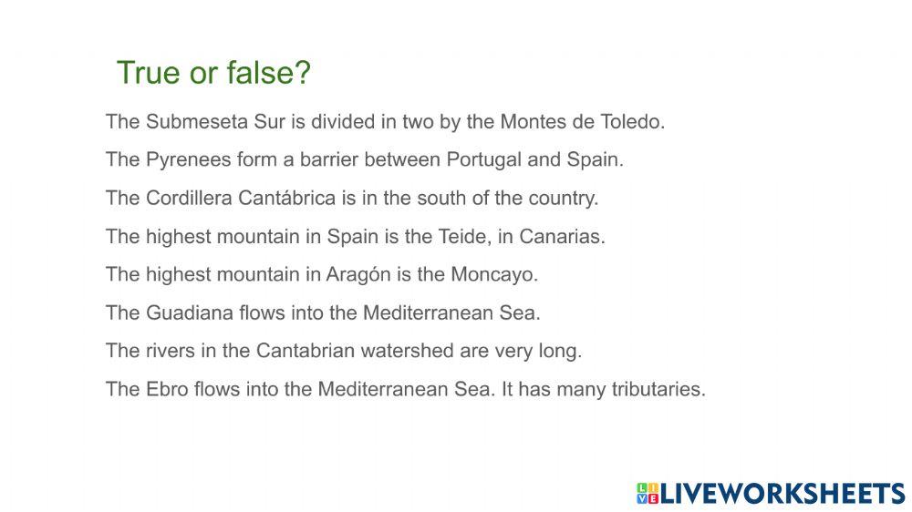 El Relieve de España