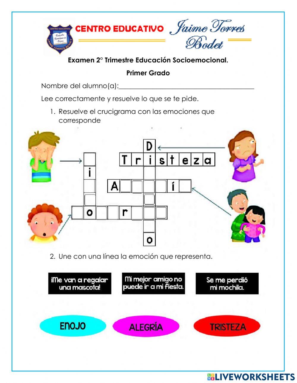Examen Educación Emocional
