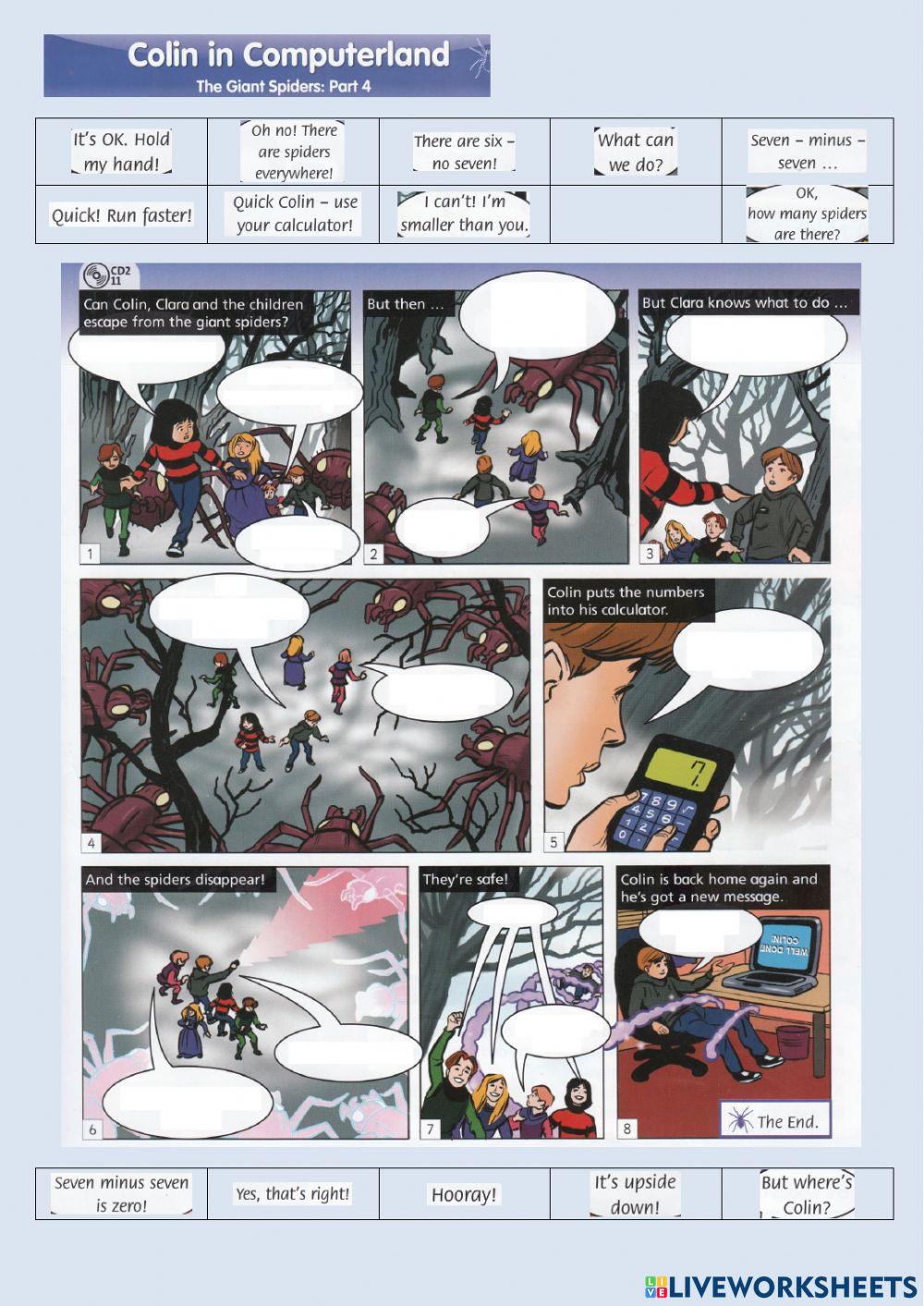 Colin in computerland - The giant spiders: Part 4