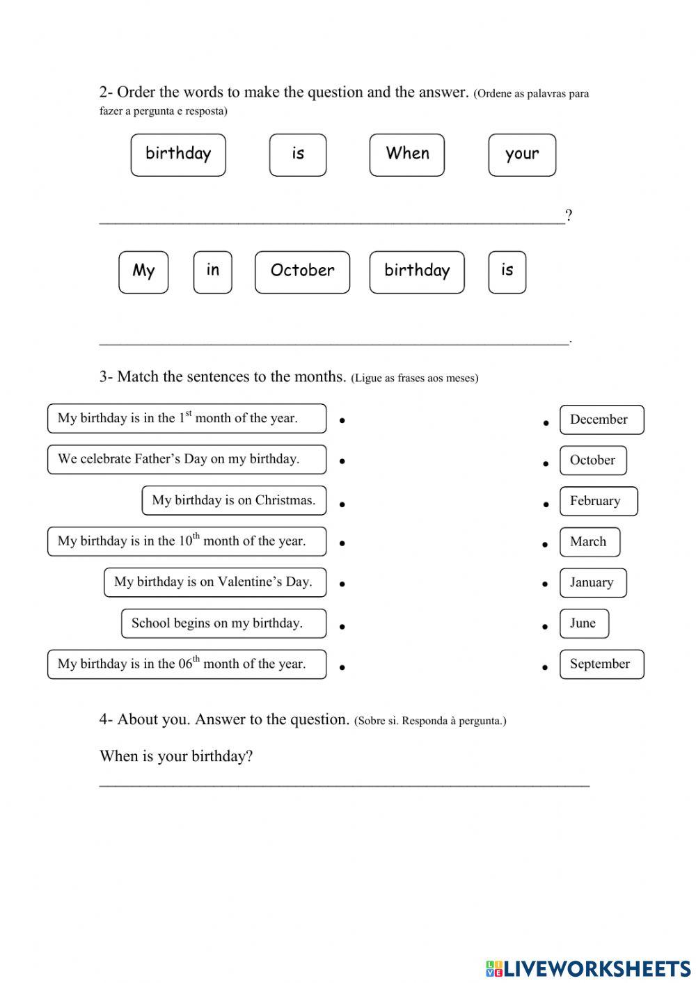 When is your birthday