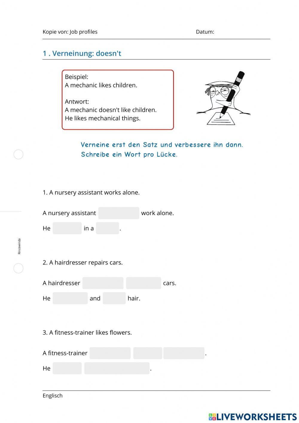 Job profiles (2) Job profiles (2)