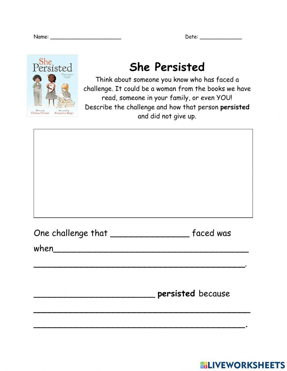 She Persisted-Women's History Month