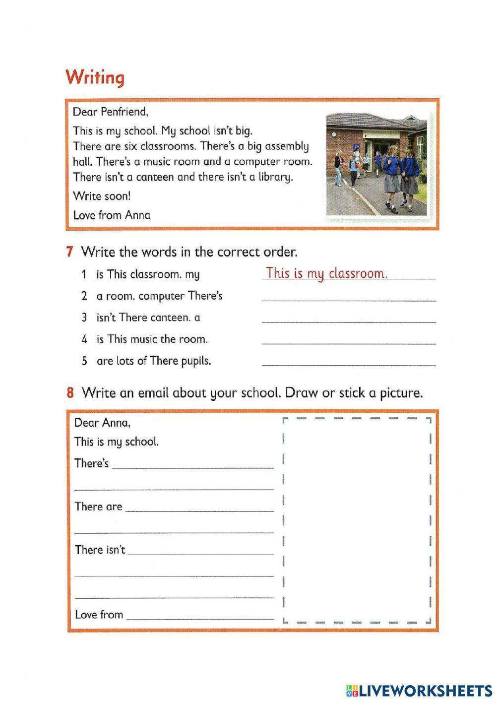 Reading and writing - Star school