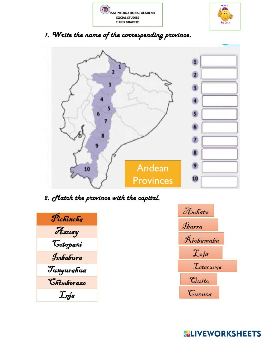 Andean provinces