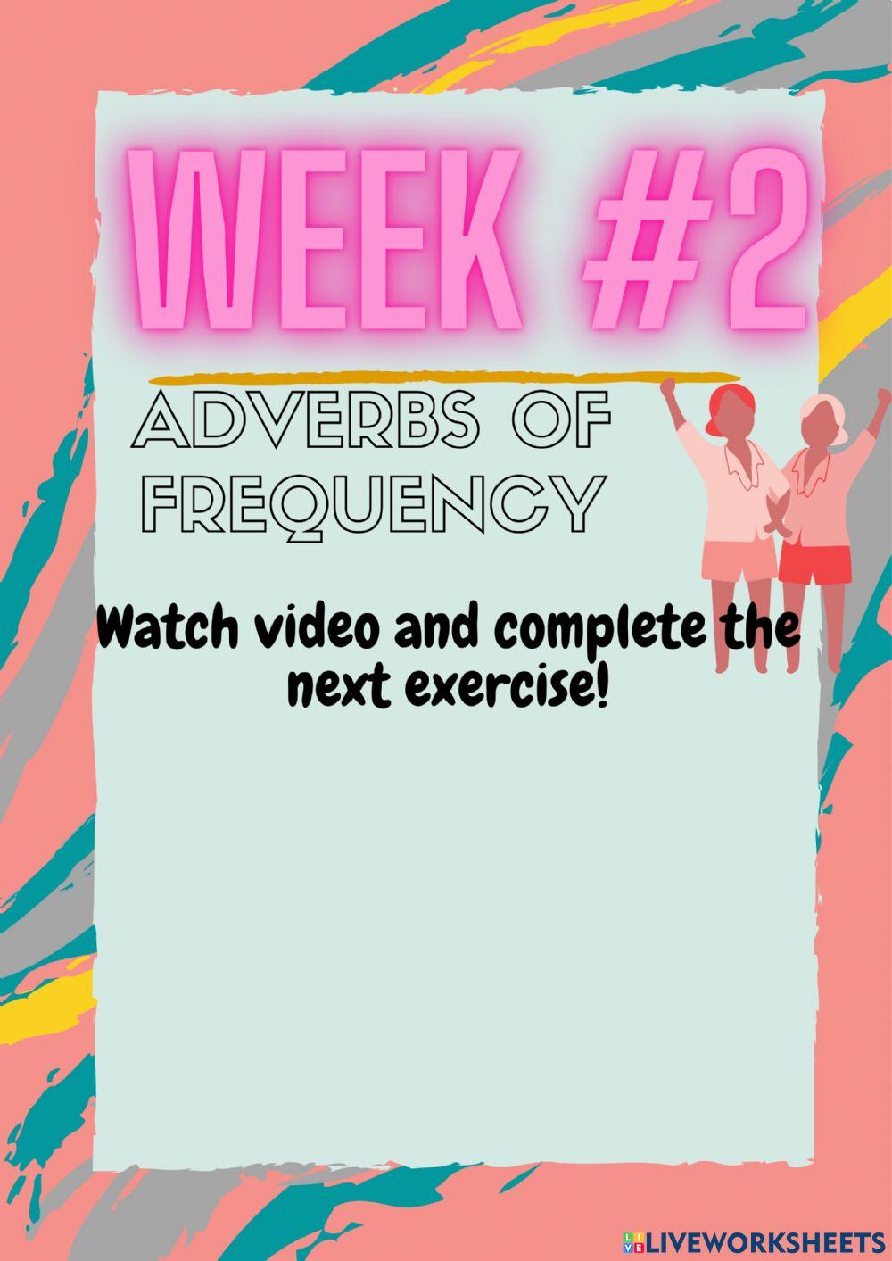 Adverbs of frequency