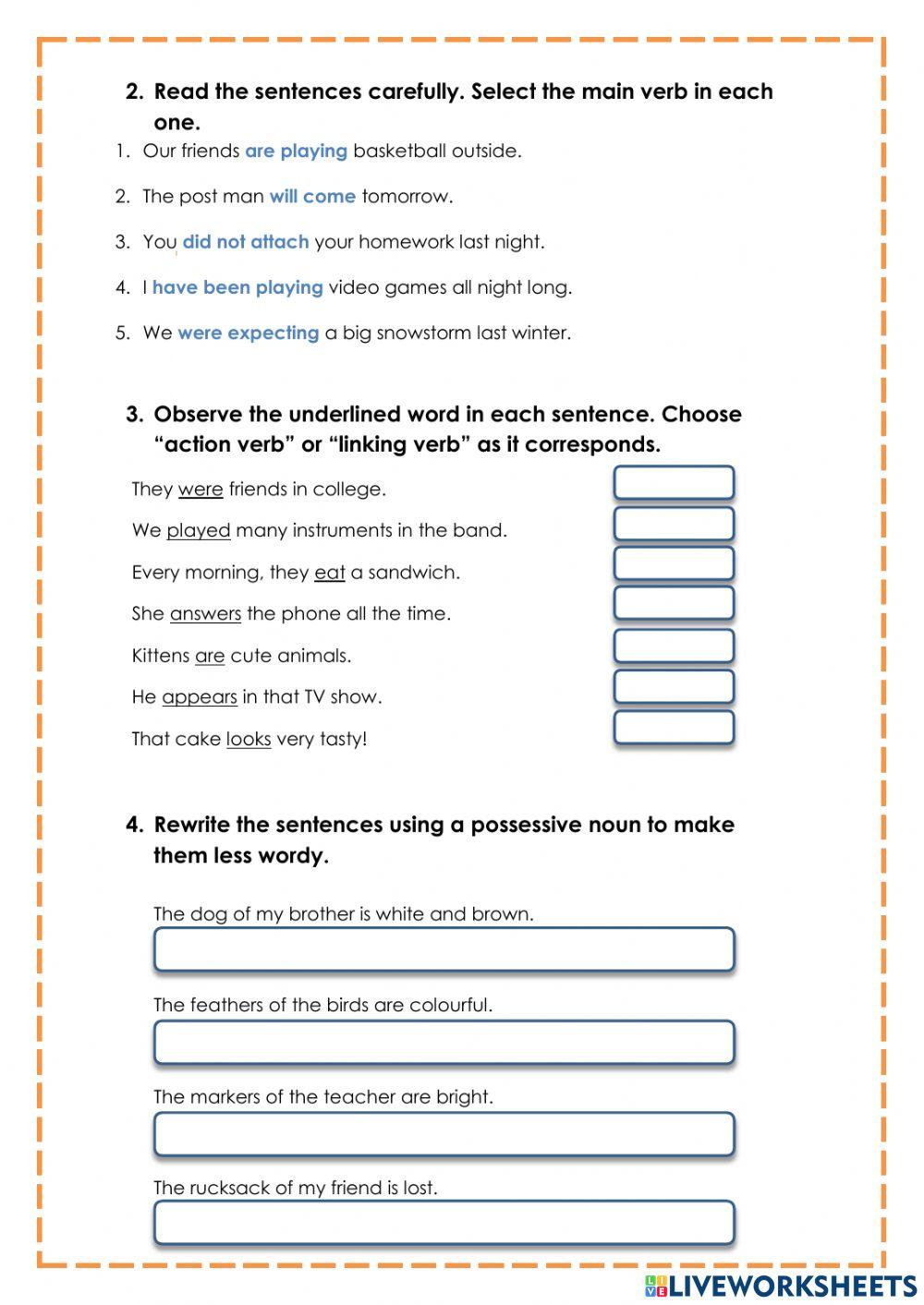 Grammar FINAL review, 2nd Trimester