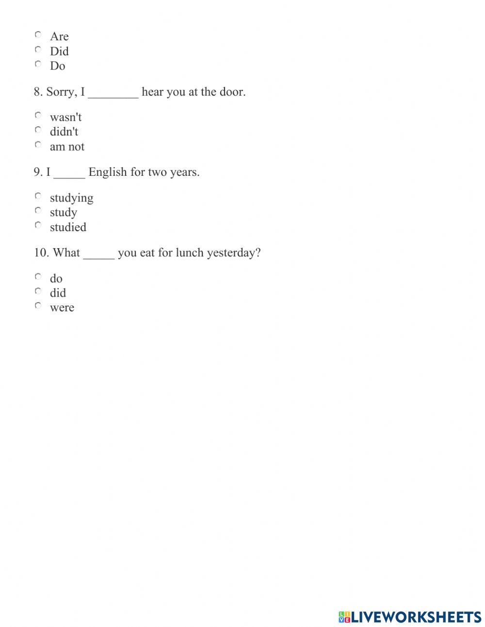 Test for For Grade 4