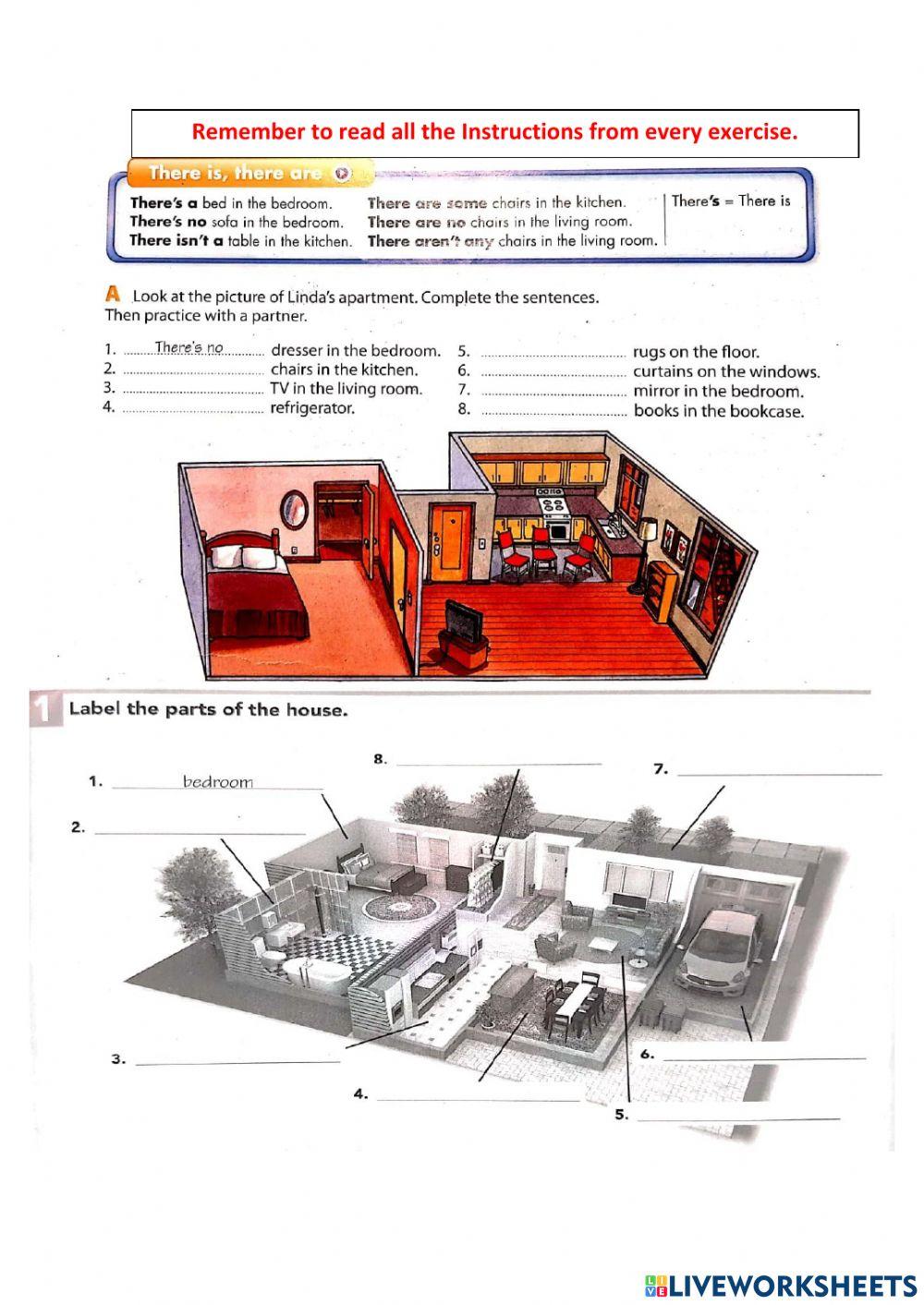 There is-there are exercises