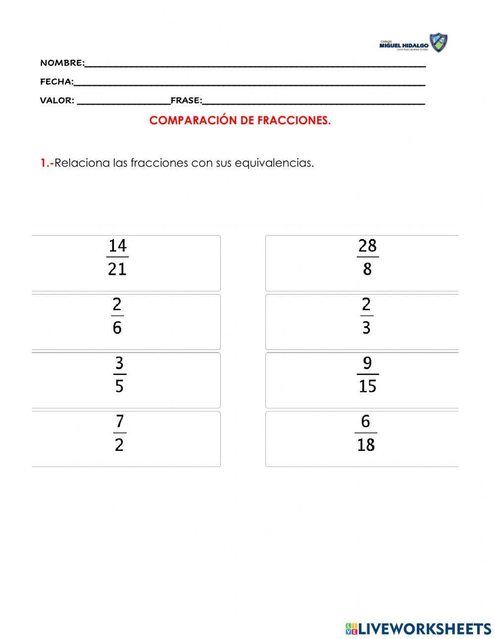 Fracción equivalente