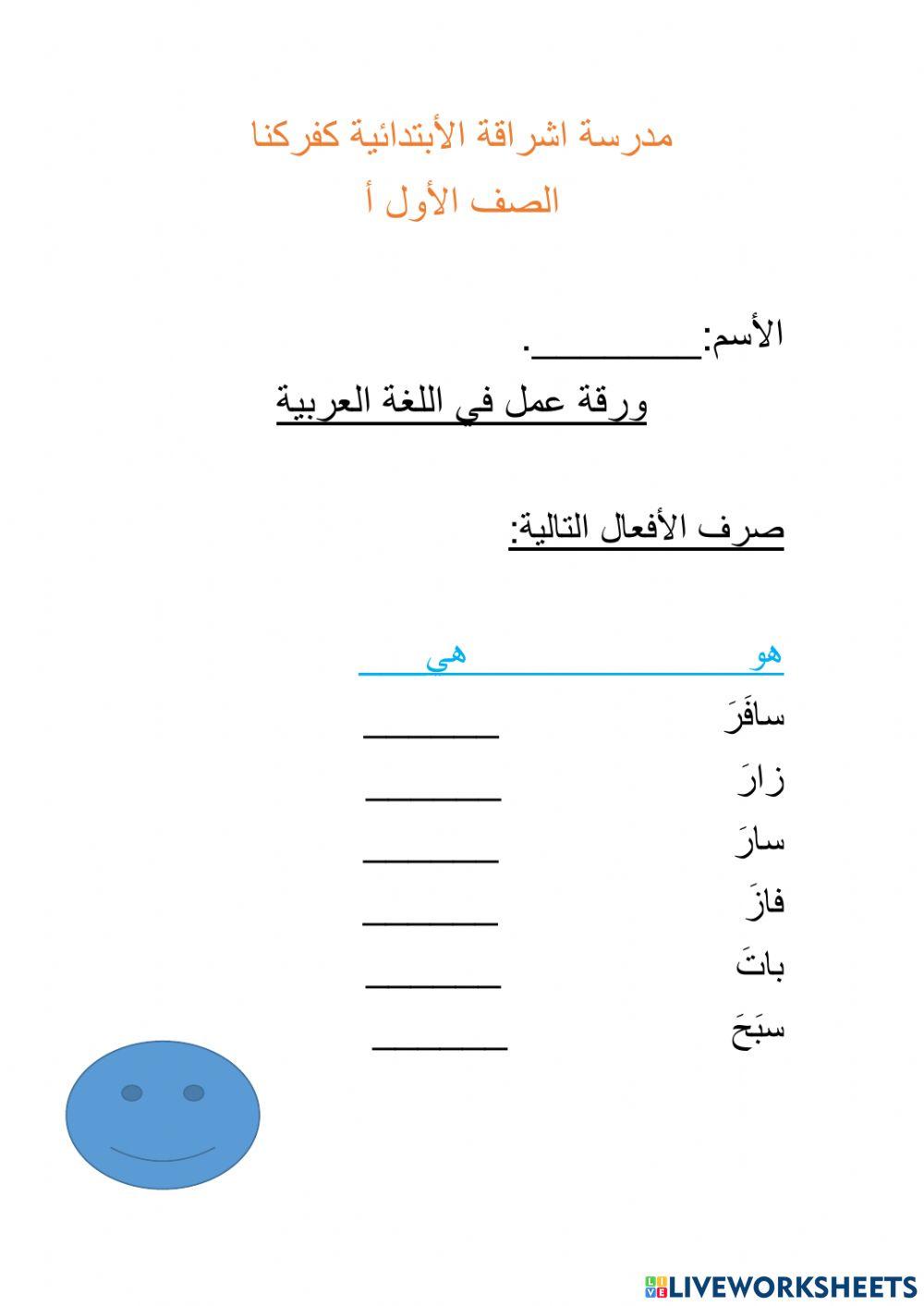 تصريف هو -هي