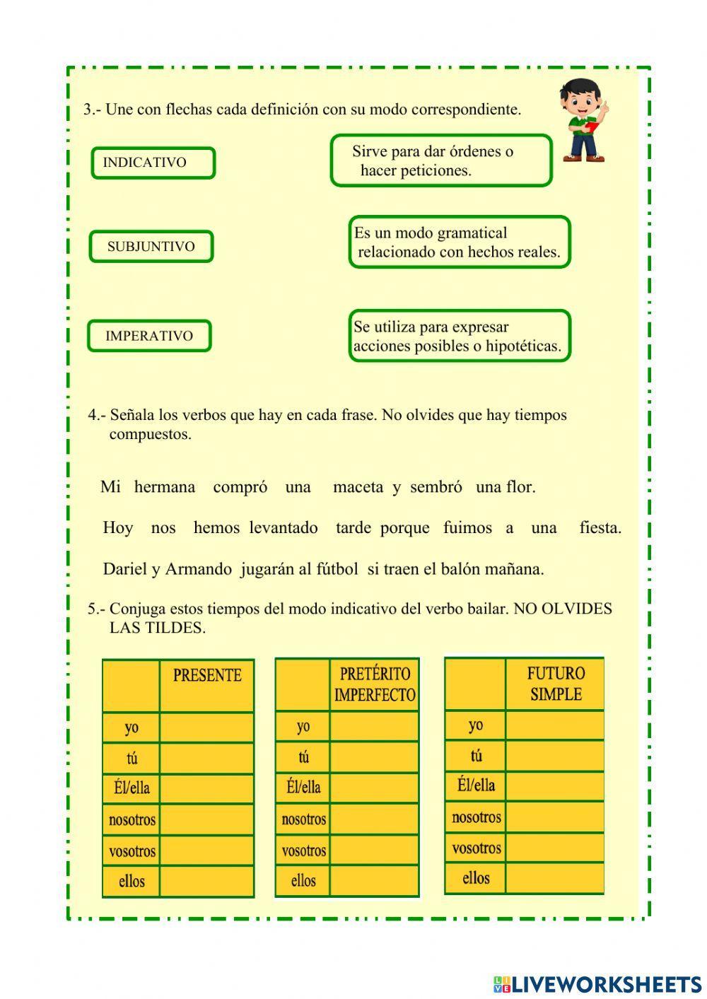 el-verbo-online-exercise-for-terceer-ciclo-live-worksheets