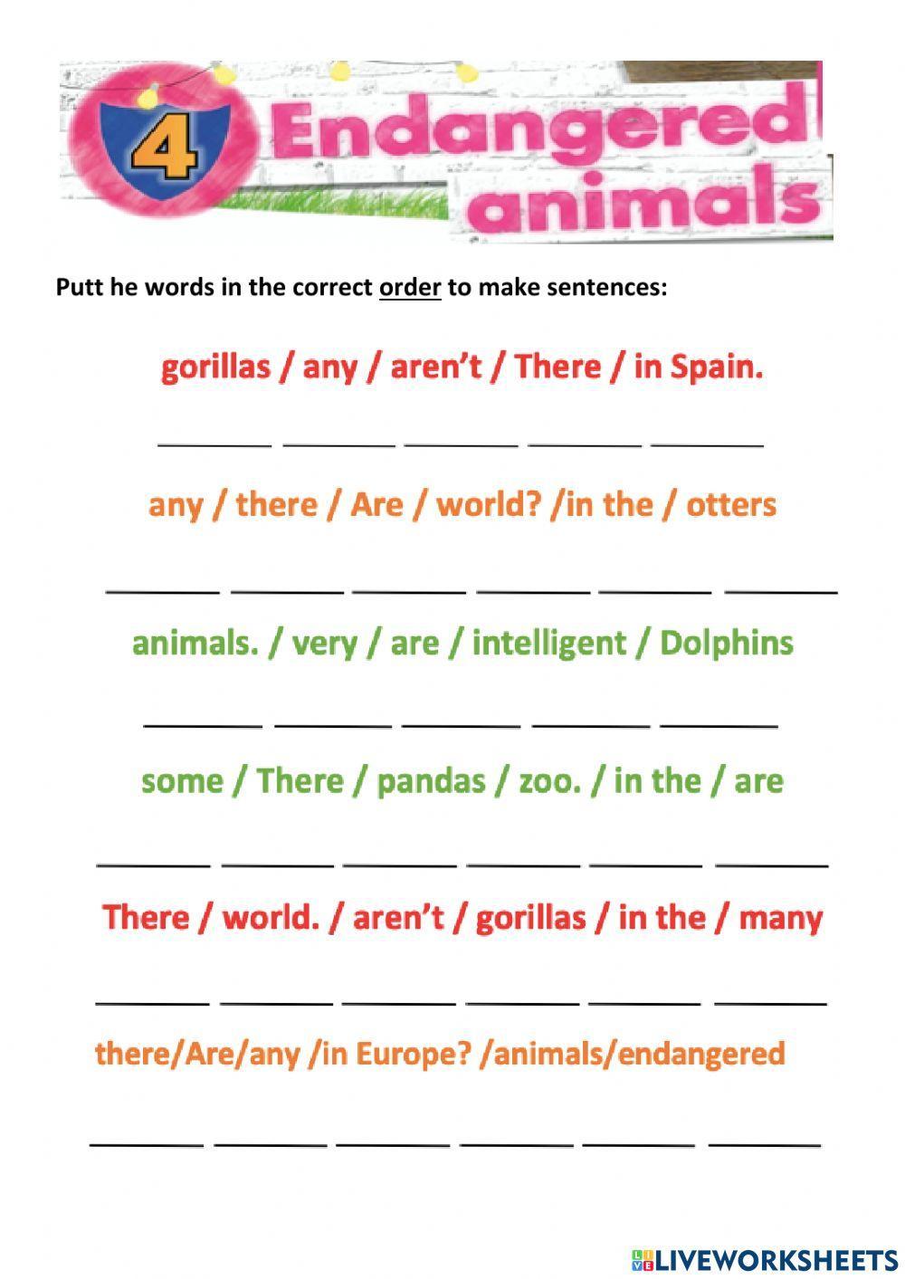 There are order sentences