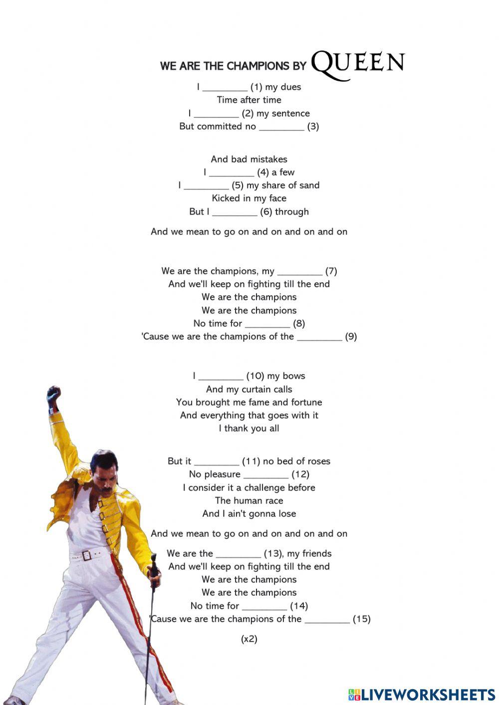 We are the champions - Present Perfect Simple