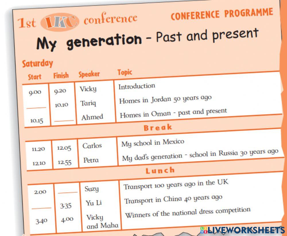 Listening online exercise for 7 | Live Worksheets