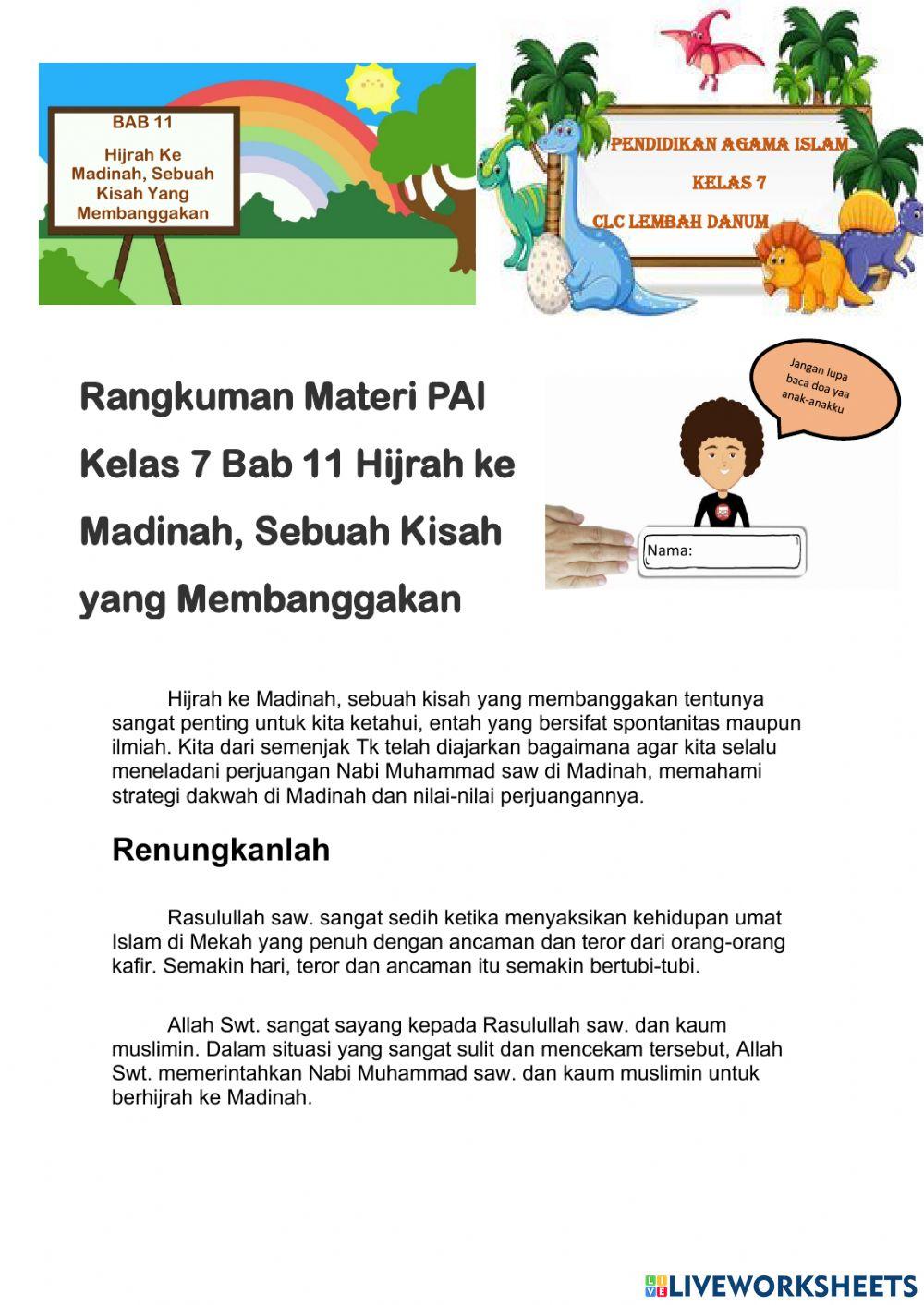 Hijrah ke Madinah Sebuah Kisah Yang Membanggakan