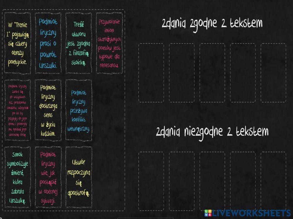 Jan Kochanowski tren I i V