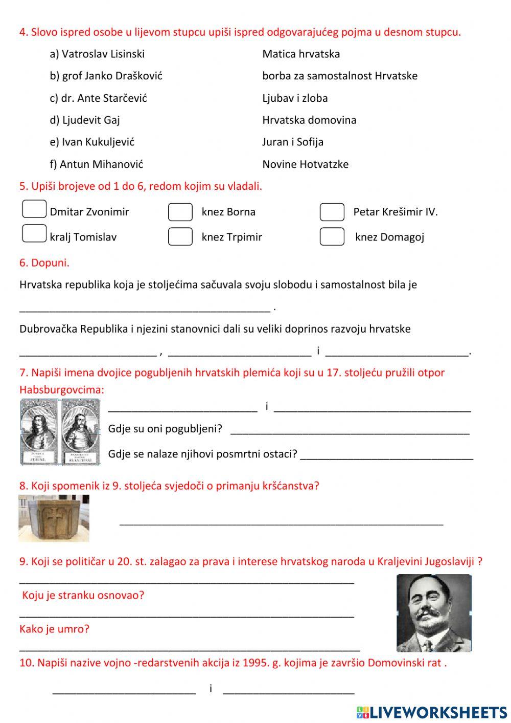 Prošlost Hrvatske Prošlost Hrvatske