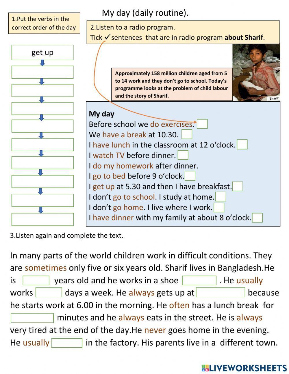 Daily routine.EP1. (pg.32).