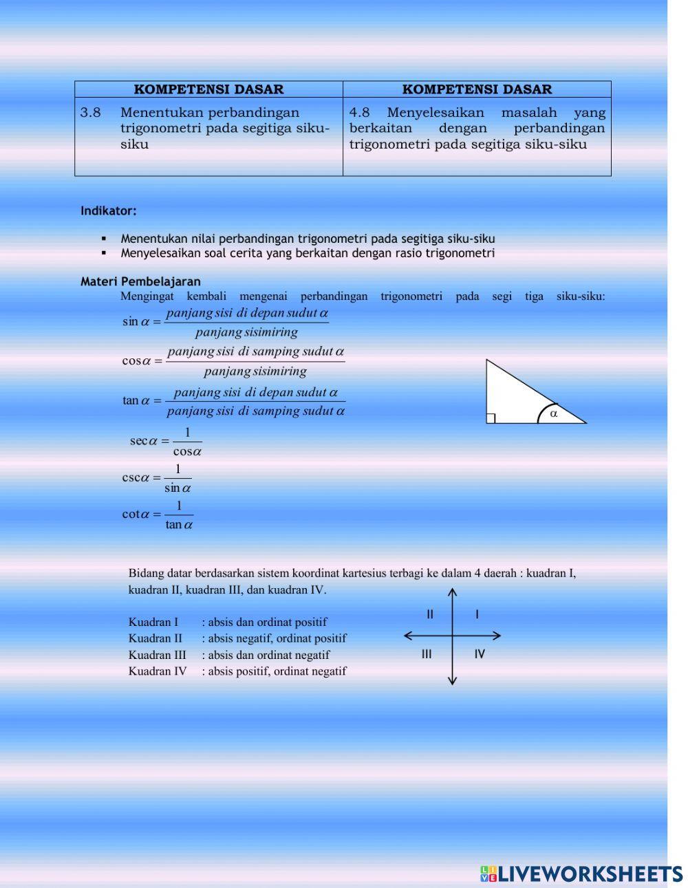 LKPD MATEMATIKA TRIGONOMETRI