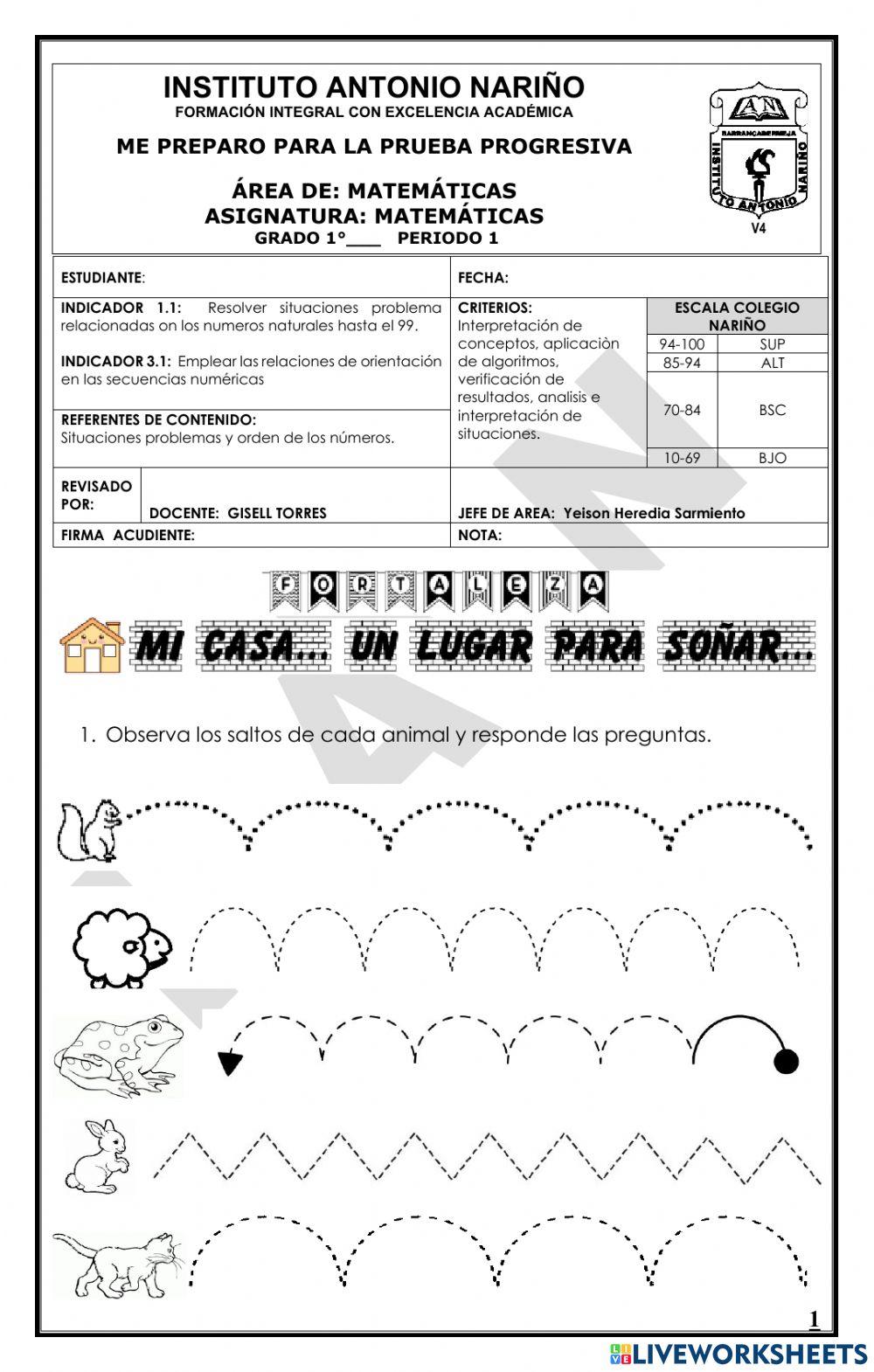 Me preparo para la progresiva