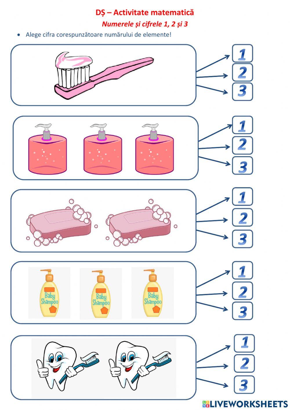 Numerele și cifrele 1-3