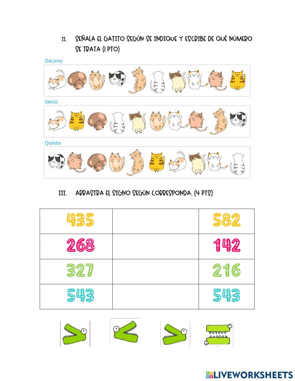 Examen matemáticas 2º