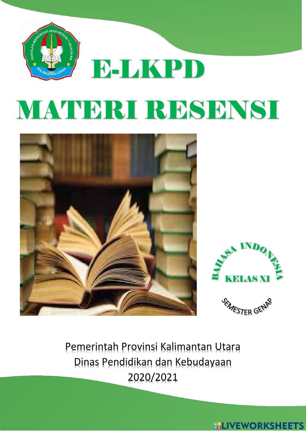 E-LKPD Bahasa Indonesia