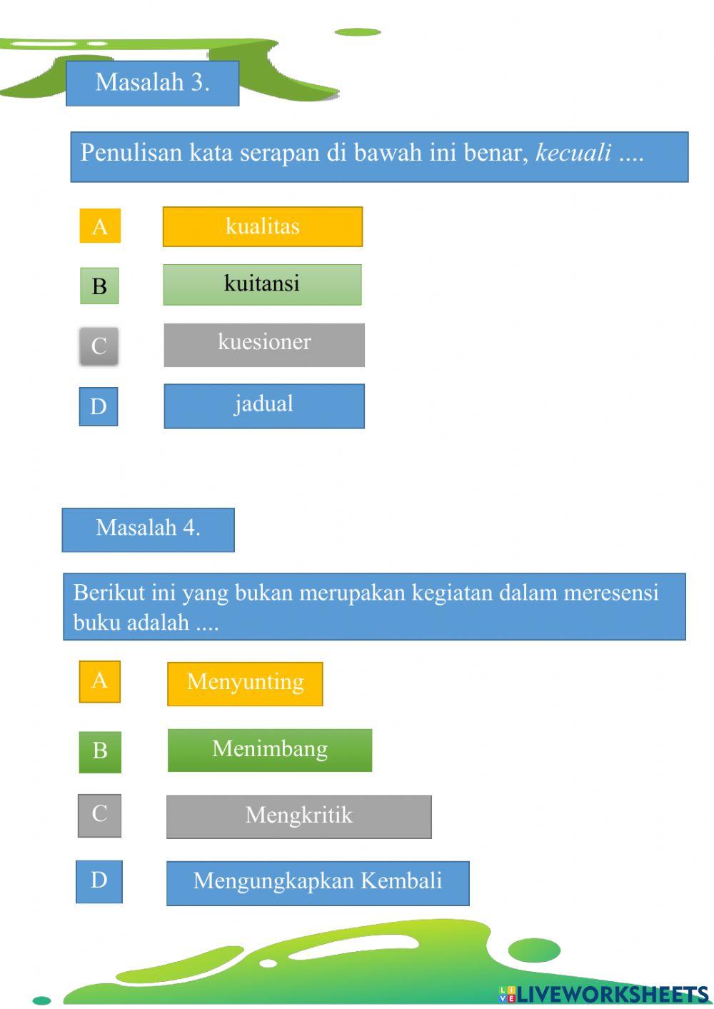 E-LKPD Bahasa Indonesia