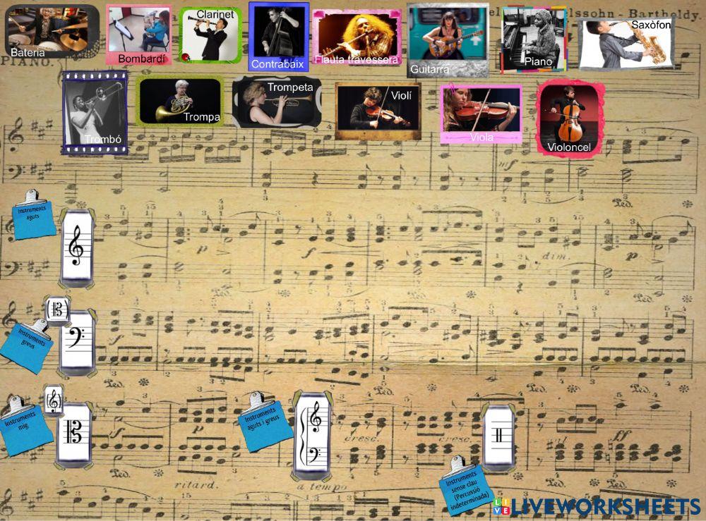 Les claus dels instruments musicals