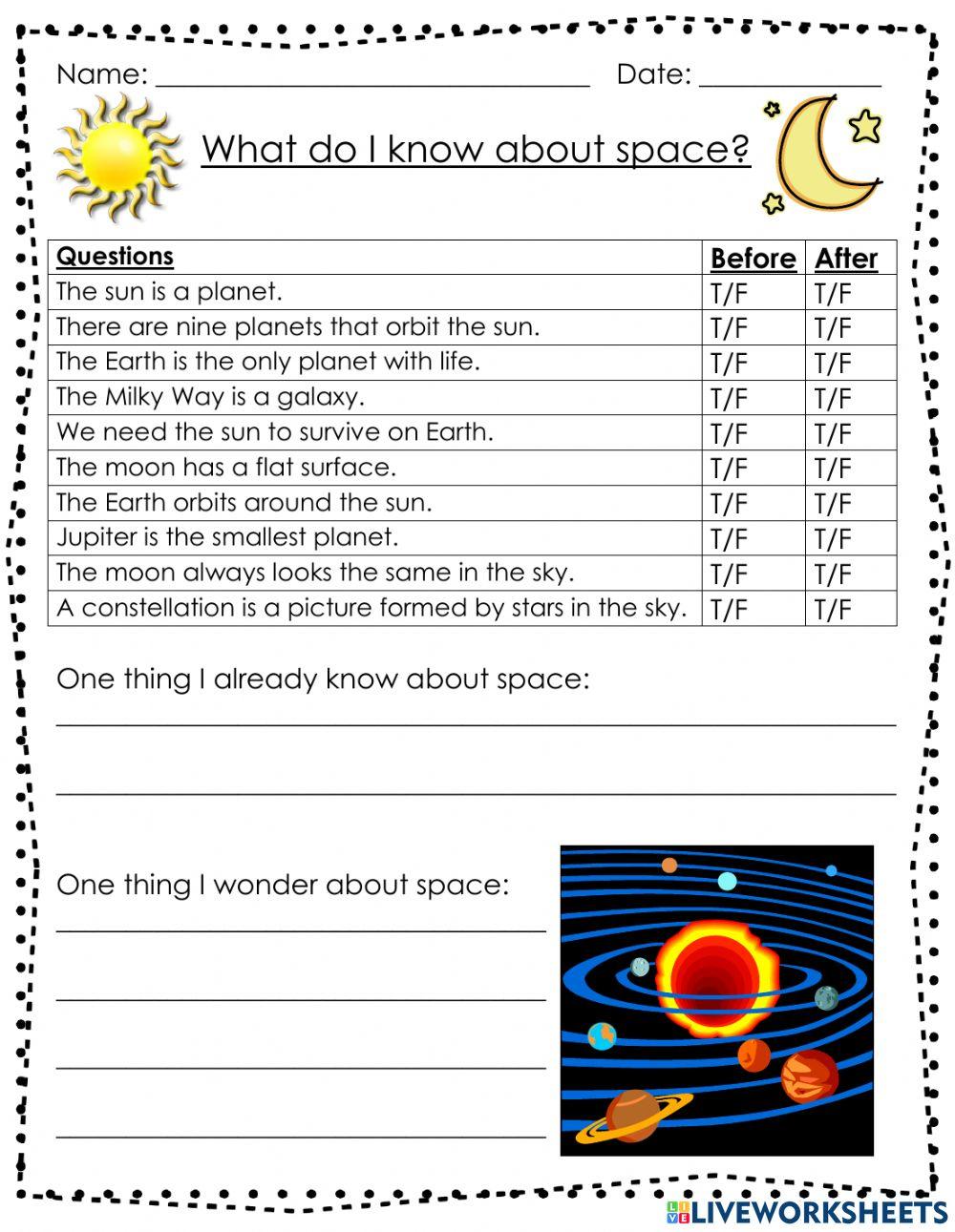 What do I know about space?