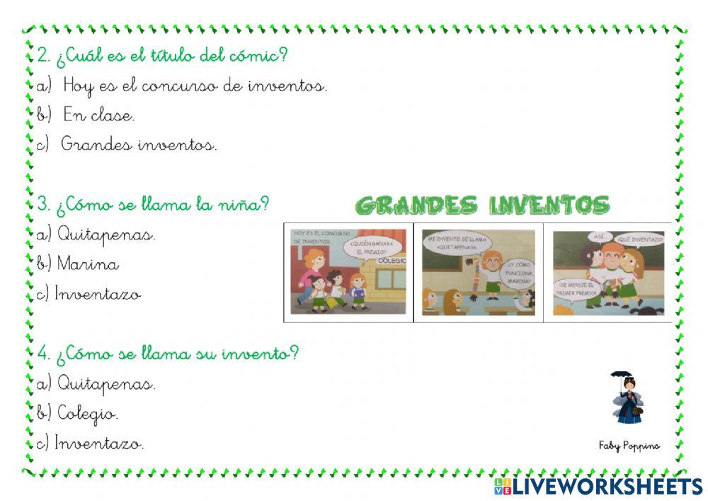 Cómic: Grandes Inventos