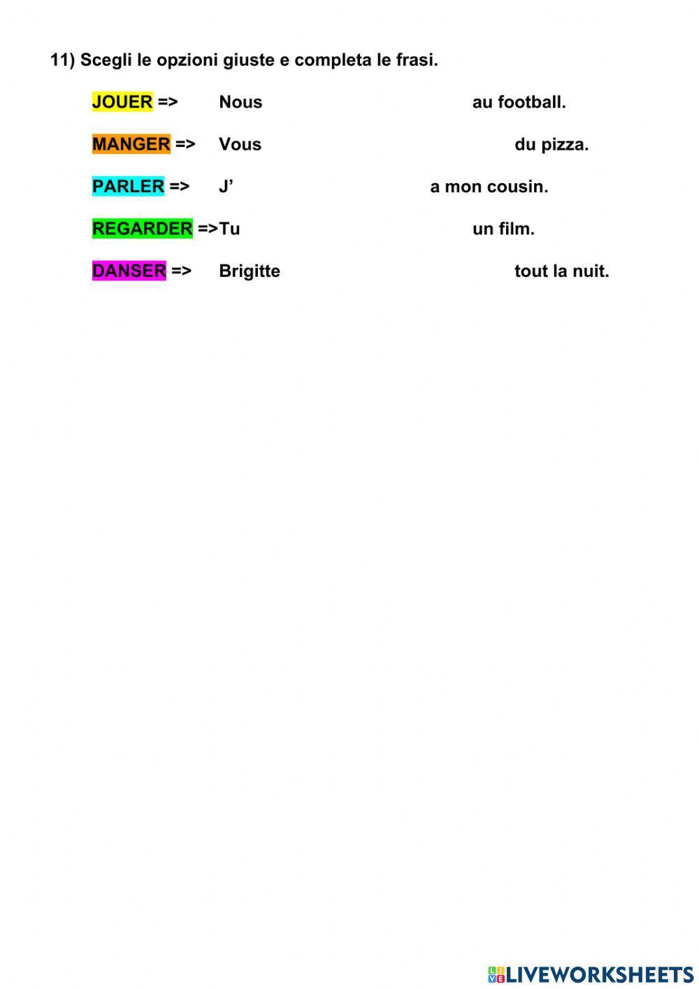 Verifica di francese