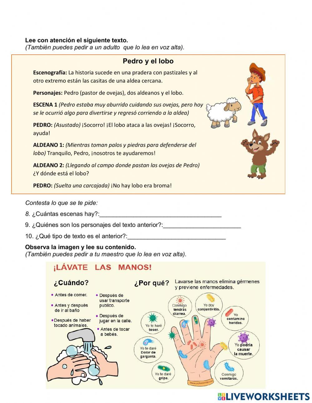 Evaluación segundo trimestre 1° grado grupo A