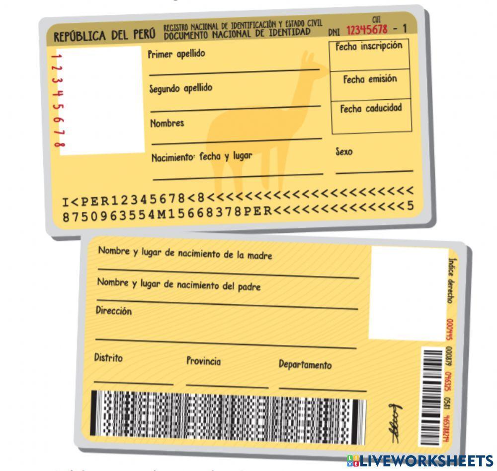 Documento de Identidad