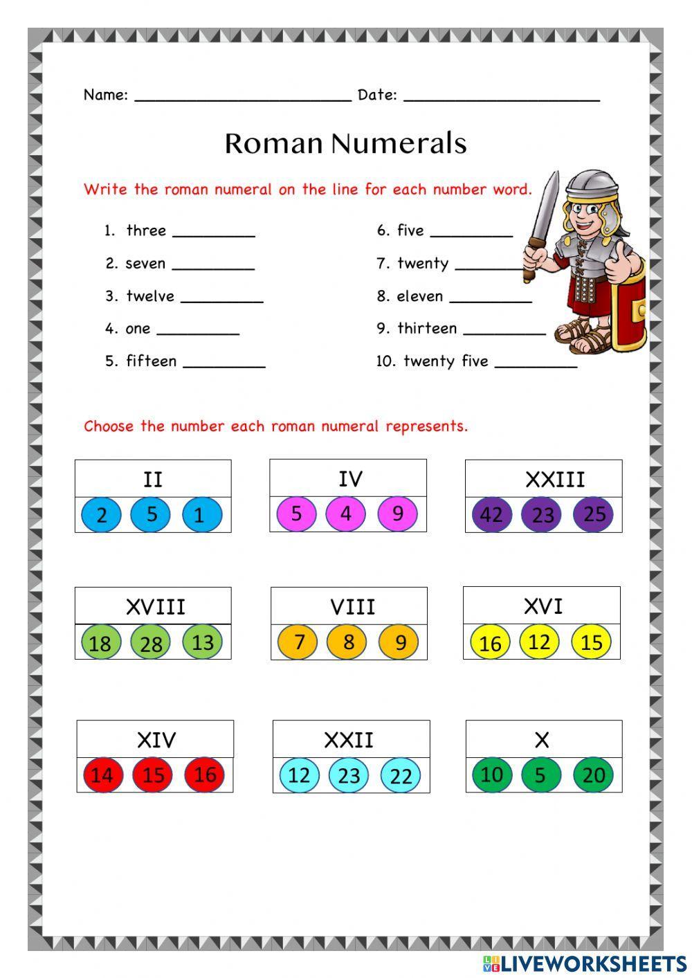 Roman Numerals Roman Numerals