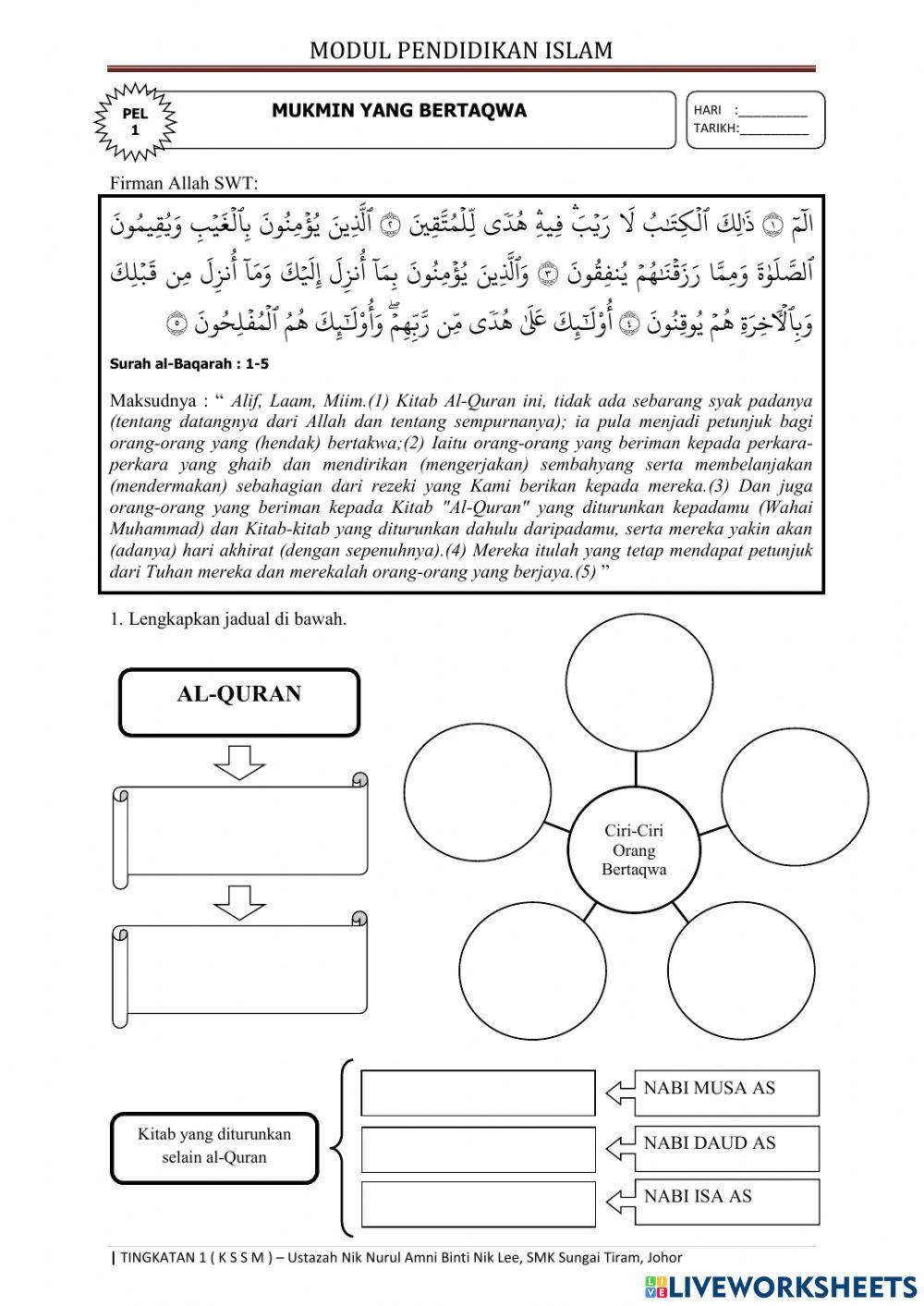 PEL 1:MUKMIN YANG BERTAQWA